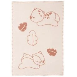 NATTOU Couverture Bébé Tricotée Boris Et Jungo (75 X 100 Cm)