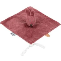NATTOU Doudou Attache Sucette Susie & Bonnie Lapin Vieux Rose (27 X 27 Cm)