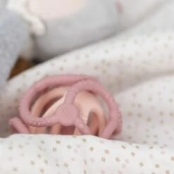 NATTOU Lot De 2 Balles Encastrables En Silicone Roses -Nattou lot de 2 balles encastrables en silicone roses 3