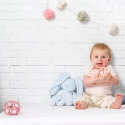 NATTOU Lot De 2 Balles Encastrables En Silicone Roses -Nattou lot de 2 balles encastrables en silicone roses 4