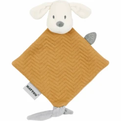 Nattou Doudou Chien Charlie Jacquard Caramel 30x20 Cm