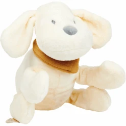 Nattou Peluche Chien Charlie Flanelle Vanille