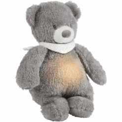 Nattou Peluche Veilleuse Ours Sleepy Gris