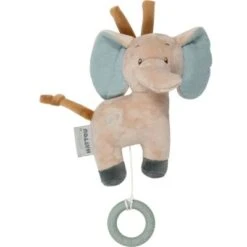 NATTOU Peluche Musicale à Suspendre Luna & Axel éléphant (19 Cm)