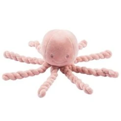 NATTOU Peluche Pieuvre Lapidou Rose (23 Cm)