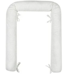 NATTOU Tour De Lit Traversin En Coton Blanc Susie & Bonnie (180 Cm)