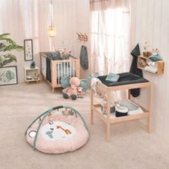 NATTOU Tour De Lit Traversin En Coton Blanc Susie & Bonnie (180 Cm) -Nattou tour de lit traversin en coton blanc susie bonnie 180 cm 3